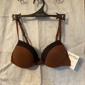 Calvin Klein Brown Push Up Bra - Size 34B